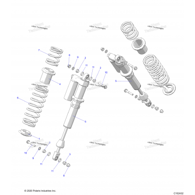 Suspension, Shock, Rear