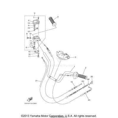 STEERING HANDLE CABLE