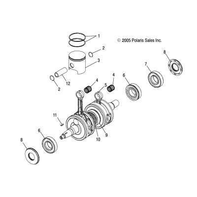 Piston & Crankshaft /Fsa/Fsb/Me6fs/Mc6fs