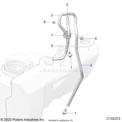BODY, FUEL TANK VENTING - A20SVA85A3 (C102372)