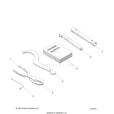 REFERENCE, TOOL KIT & OWNERS MANUAL - A25SVE95PG (C102011)