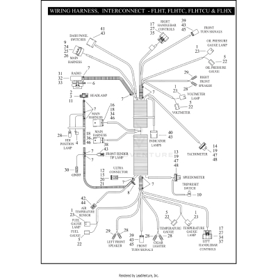 WIRING HARNESS - INTERCONNECT - FLHT, FLHTC, FLHTCU & FLHX