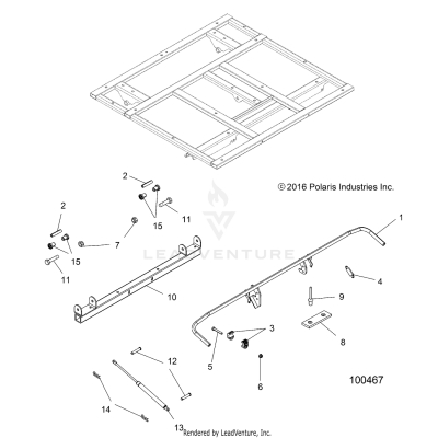 BODY, DUMP BOX LEVER and SHOCK MOUNTING - A19S6E57B1 [100467]