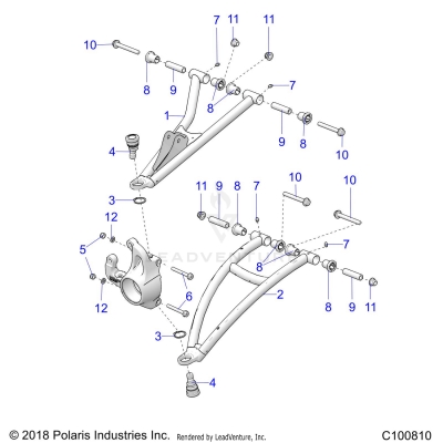 SUSPENSION, FRONT A-ARMS - A19SXD95B9/SXE95BN/SXZ95BP (C100810)