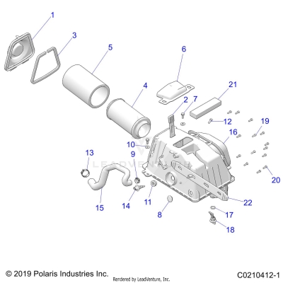 ENGINE, AIR INTAKE - A25SVE95PG (C0210412-1)