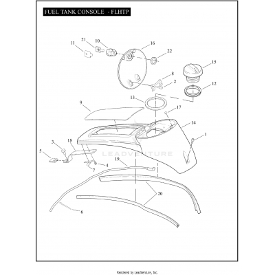 FUEL TANK CONSOLE - FLHTP