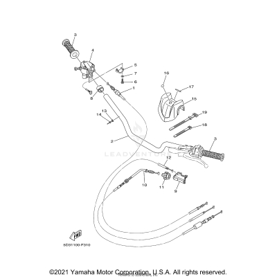 STEERING HANDLE CABLE