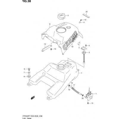 FUEL TANK (MODEL W)