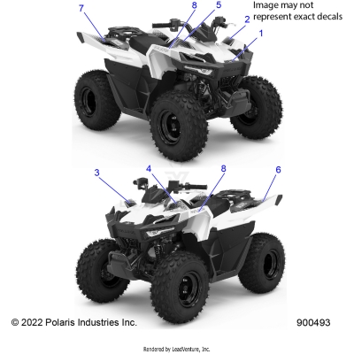 BODY, DECALS, GRAPHICS - A23HBB07N3/N7 (900493)