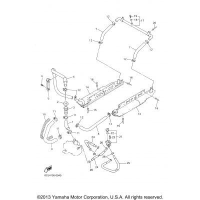 Radiator. Hose