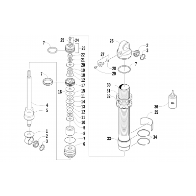 FRONT SUSPENSION SHOCK ABSORBER