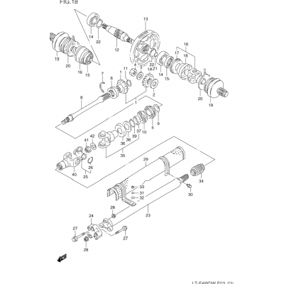 SECONDARY GEAR - PROPELLER SHAFT