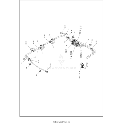 WIRE HARNESS, TOUR PAK LIGHTING