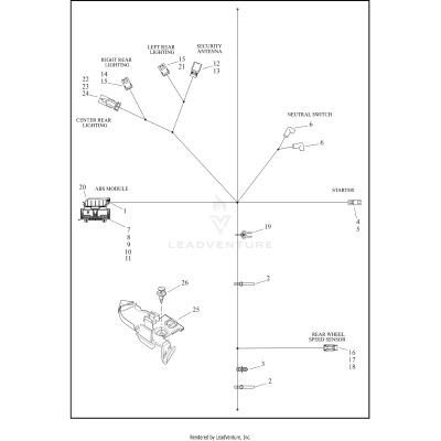 WIRING HARNESS, MAIN, ABS (2 OF 4)