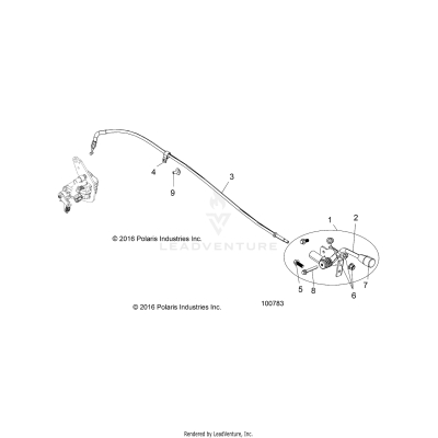 BRAKES, PARKING BRAKE HANDLE - A17HAA15N7 (100783)