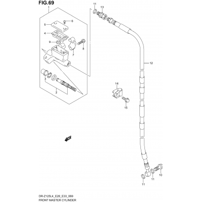 FRONT MASTER CYLINDER (DR-Z125LL4 E33)