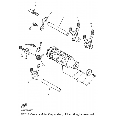 Shift Cam Shift Fork