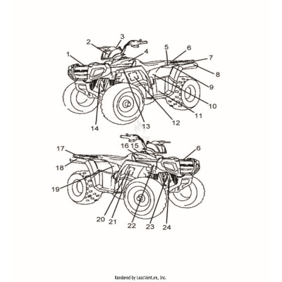 BODY, DECALS - A25YFA11N5 (A00073)