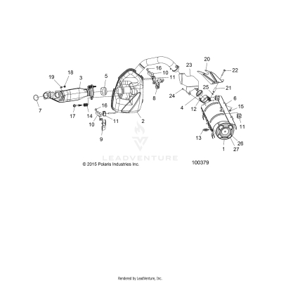 ENGINE, EXHAUST - A19SVS95CR/ER [100379]