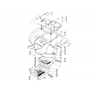 REAR BODY PANEL ASSEMBLY