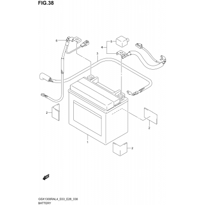 BATTERY (GSX1300RAL4 E28)