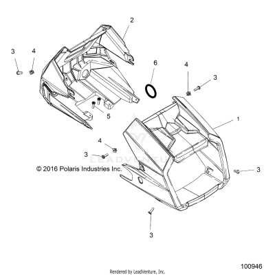 BODY, HEADLIGHT POD - A20SHE57FP/S57CP/FP/CU/EP (100946)