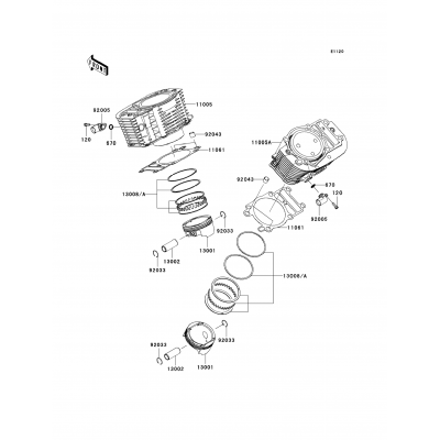 Cylinder/Piston(s)