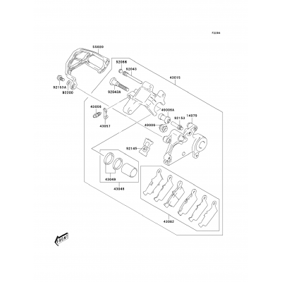 Rear Brake(KLX400-B1)