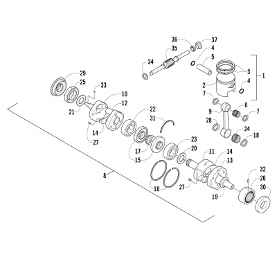 PISTON AND CRANKSHAFT