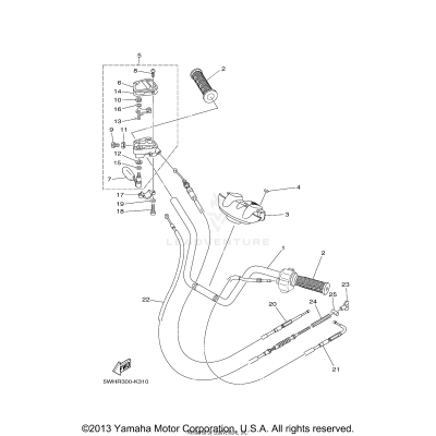 STEERING HANDLE CABLE