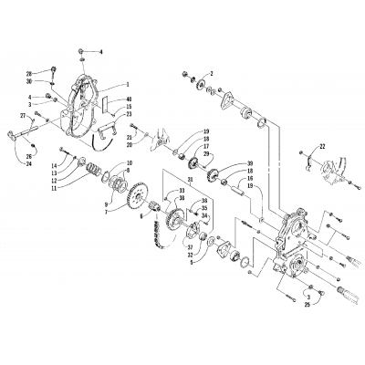 DRIVE/REVERSE DROPCASE ASSEMBLY