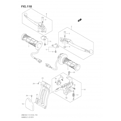 HANDLE LEVER (AN650A L1 E28)