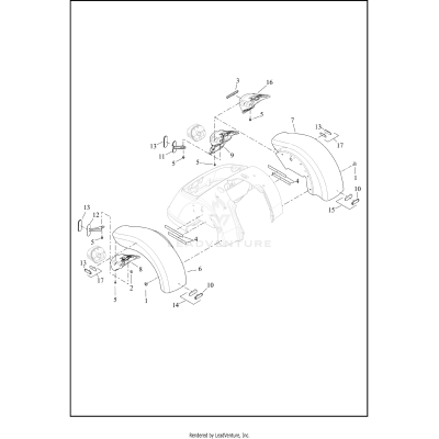 FENDERS, REAR - FLRT