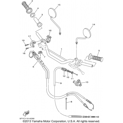 Steering Handle Cable