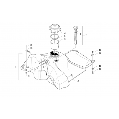 GAS TANK ASSEMBLY