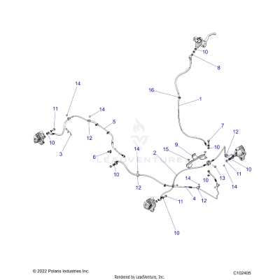 BRAKES, BRAKE LINES - A25SDZ57AP (C102405)
