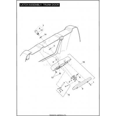 LATCH ASSEMBLY, TRUNK DOOR