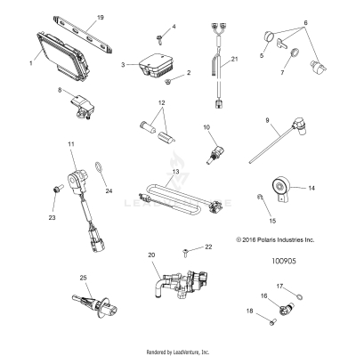 ELECTRICAL, SWITCHES, SENSORS, ECU and CONTROL MODULES - A19SYE85BH (100905)
