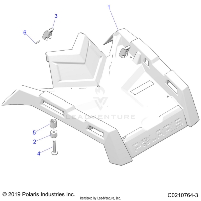 BODY, FRONT RACK - A25SVE95PG (C0210764-3)