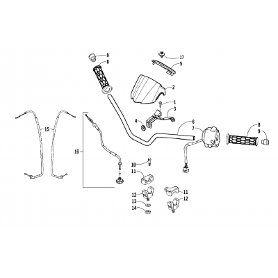 HANDLEBAR AND CONTROL ASSEMBLY