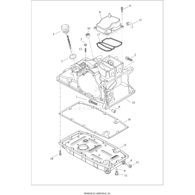 TRANSMISSION HOUSING, COVER AND OIL PAN
