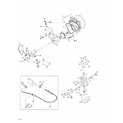 Oil Injection System, Oil Pump, Rotary Valve