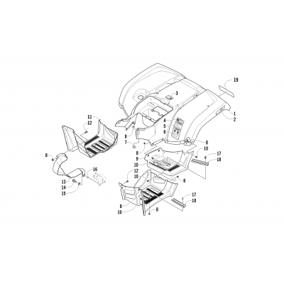 REAR BODY PANEL AND FOOTWELL ASSEMBLIES