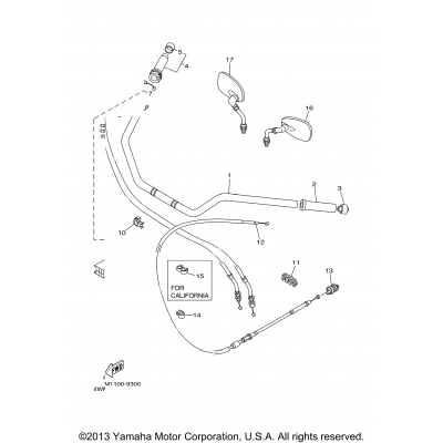 Steering Handle Cable