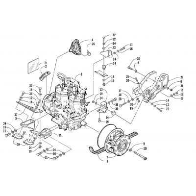 ENGINE AND RELATED PARTS