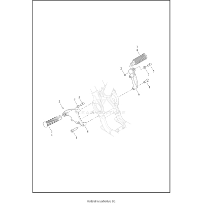 FOOTRESTS, PASSENGER