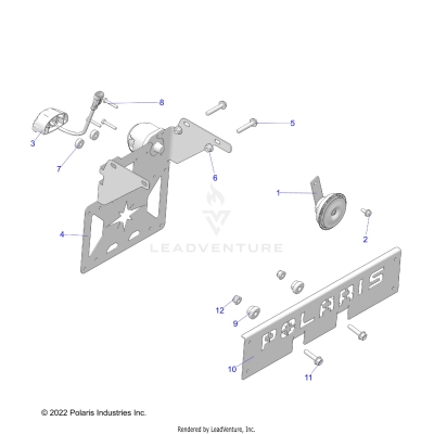 ELECTRICAL, HORN and LICENSE PLATE LIGHT - A25SDE57C2/G2/E2 (C102437)