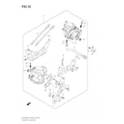 THROTTLE BODY (DL1000 L2 E33)