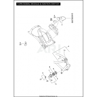 TURN SIGNAL MODULE & IGNITION SWITCH