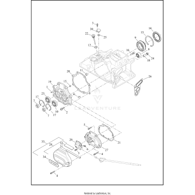 TRANSMISSION BEARINGS AND COVERS